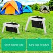 Portable Camping Toilet Seat Folding Travel Porta Potty Chair with Bags