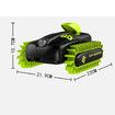 Amphibious Remote Control Car Tracked Off-Road Climbing Vehicle Electric RC Deformation Car Toy, Green