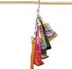 10Pcs Thicken Space Saving Hangers for Clothes,Magic Hangers Easy Save Triples Closet Space, Multi Hanger-Space Saver Hangers (Black)