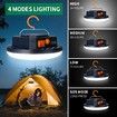 Newest Led Camping Light, 7500mAh Tent Light with Hooks, IP65 Waterproof Emergency Light Power Bank Failure for Outdoors Hiking
