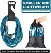 Garden Hose 100ft,Expandable Water Hose with 10 Function Spray Nozzle,Extra Strength 3750D,Durable 4-Layers Latex Flexible Expandable Hose with 3/4" Solid Brass Fittings,Leakproof