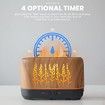 Essential Oil Diffuser with Flame Light, Upgraded Super Quiet Diffusers for Aromatherapy Essential Oils Mist Humidifiers