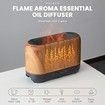 Essential Oil Diffuser with Flame Light, Upgraded Super Quiet Diffusers for Aromatherapy Essential Oils Mist Humidifiers