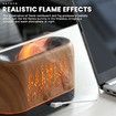 Essential Oil Diffuser with Flame Light, Upgraded Super Quiet Diffusers for Aromatherapy Essential Oils Mist Humidifiers