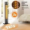 Maxkon 2000W Carbon Fibre Infrared Heater Instant Heat Freestanding Outdoor Patio with Remote Control