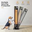 Maxkon 2000W Carbon Fibre Infrared Heater Instant Heat Freestanding Outdoor Patio with Remote Control