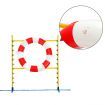 Portable Dog Jump Ring Agility Training Hoop Puppy Interactive Toys Exercise Equipment