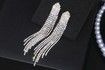 Long Tassel Luxury Crystal Big Drop Dangle Earring