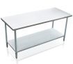 Kitchen Food Prep Table Cater Work Bench Stainless Steel W/Adjustable Feet 1524mm x 610mm
