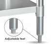 Kitchen Food Prep Table Cater Work Bench Stainless Steel W/Adjustable Feet 1524mm x 610mm