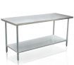 Kitchen Food Prep Table Cater Work Bench Stainless Steel W/Adjustable Feet 1829mmx610mm