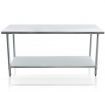 Kitchen Food Prep Table Cater Work Bench Stainless Steel W/Adjustable Feet 1829mmx610mm