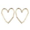 S Classic Charm Heart Geometric Stud Earrings