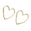 S Classic Charm Heart Geometric Stud Earrings