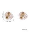 Silver Trendy Baroque Natural Pearls Stud Earrings