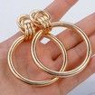 Simple Trendy Color Big Round Earring