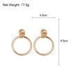 Simple Trendy Color Big Round Earring