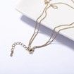 Round Baroque Double Layer Pendant Necklace