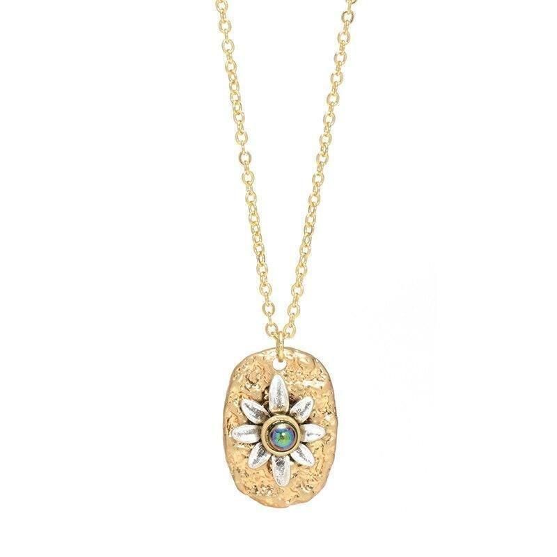 Sunflower Pendant Necklace For Women