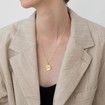 Color Coin Eye Pendant Necklaces