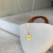 Color Coin Eye Pendant Necklaces