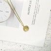 Color Coin Eye Pendant Necklaces