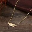 Three Layer Leaf Pendant Necklace