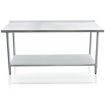 Kitchen Prep Table Cater Work Bench Table Stainless Steel W/Adjustable Feet 1524mmx610mm