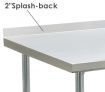 Kitchen Prep Table Cater Work Bench Table Stainless Steel W/Adjustable Feet 1524mmx610mm