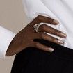 Hollowed Out Toggle Clasp Twisted Rings