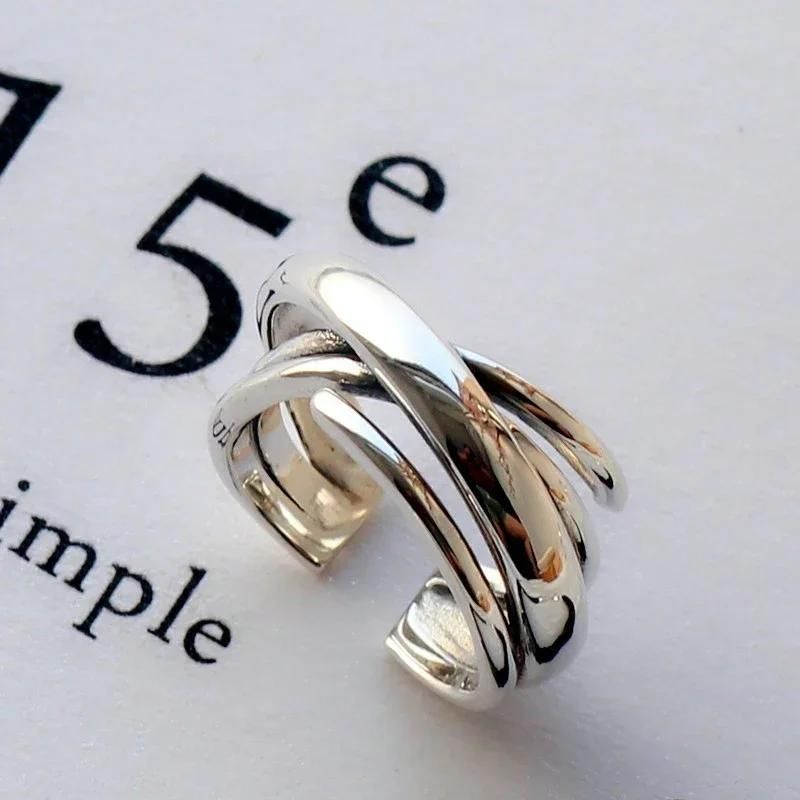 Sterling Silver Multilayer Smooth Rings