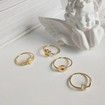 Letter Baby Moon-star-shield Simple Design Wild Rings