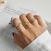Letter Baby Moon-star-shield Simple Design Wild Rings