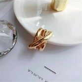 Multi-layer Hollow Cross  Shining Opening Ring
