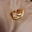 Multi-layer Hollow Cross Shining Opening Ring