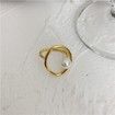 Elegant Simple Pearl Round Ring
