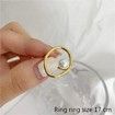 Elegant Simple Pearl Round Ring