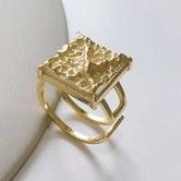 Trendy Design Simple Square  Rings