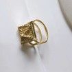 Trendy Design Simple Square Rings