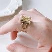 Trendy Design Simple Square Rings