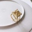 Trendy Design Simple Square Rings