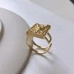 Trendy Design Simple Square Rings