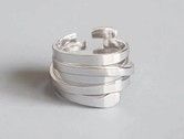 Sterling Silver Irregular Geometric Rings