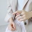 Sterling Silver Irregular Geometric Rings
