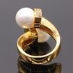 Micro-inserts Jewelry Cubic Shell Pearl Ring