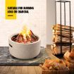 MgO Fire Pit BBQ Smoker Outdoor Fireplace Portable Patio Heater Brazier for Camping Backyard 45cm