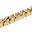 16mm Cuban Gold Plated Sandblast Bracelet