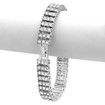 12MM 3 Line Iced Out Tennis Bracelet