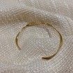 Simple Geometric Irregular Spiral Opening Bracelet
