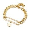 Mood Tracker Gold Trendy Geometric Bracelets